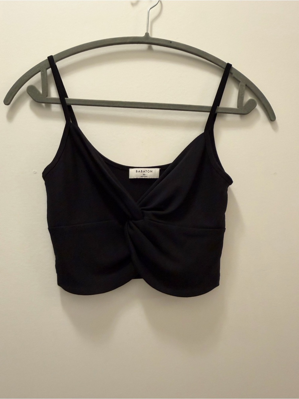 Babaton Black Twist-Front Camisole